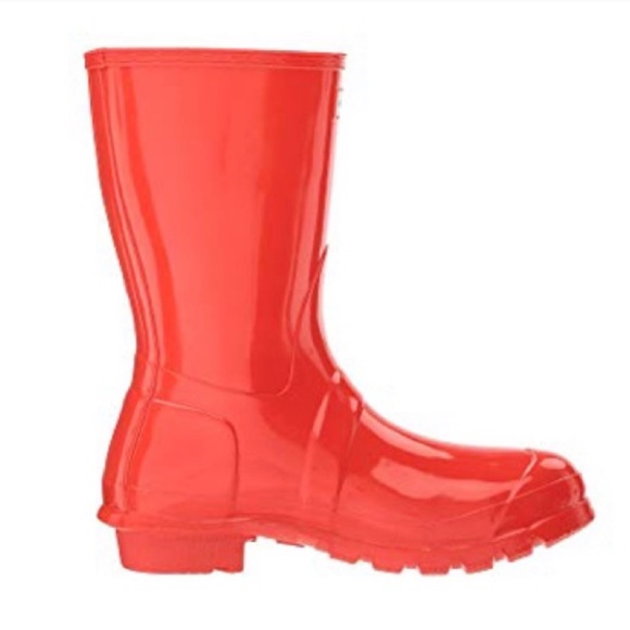 orange hunter rain boots